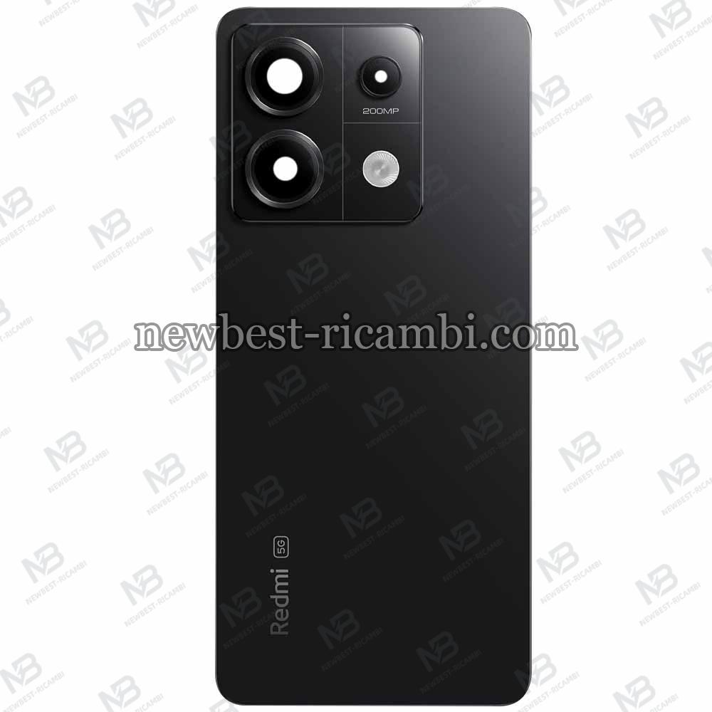 Redmi Note 13 Pro 5G Back Cover + Camera Glass Black
