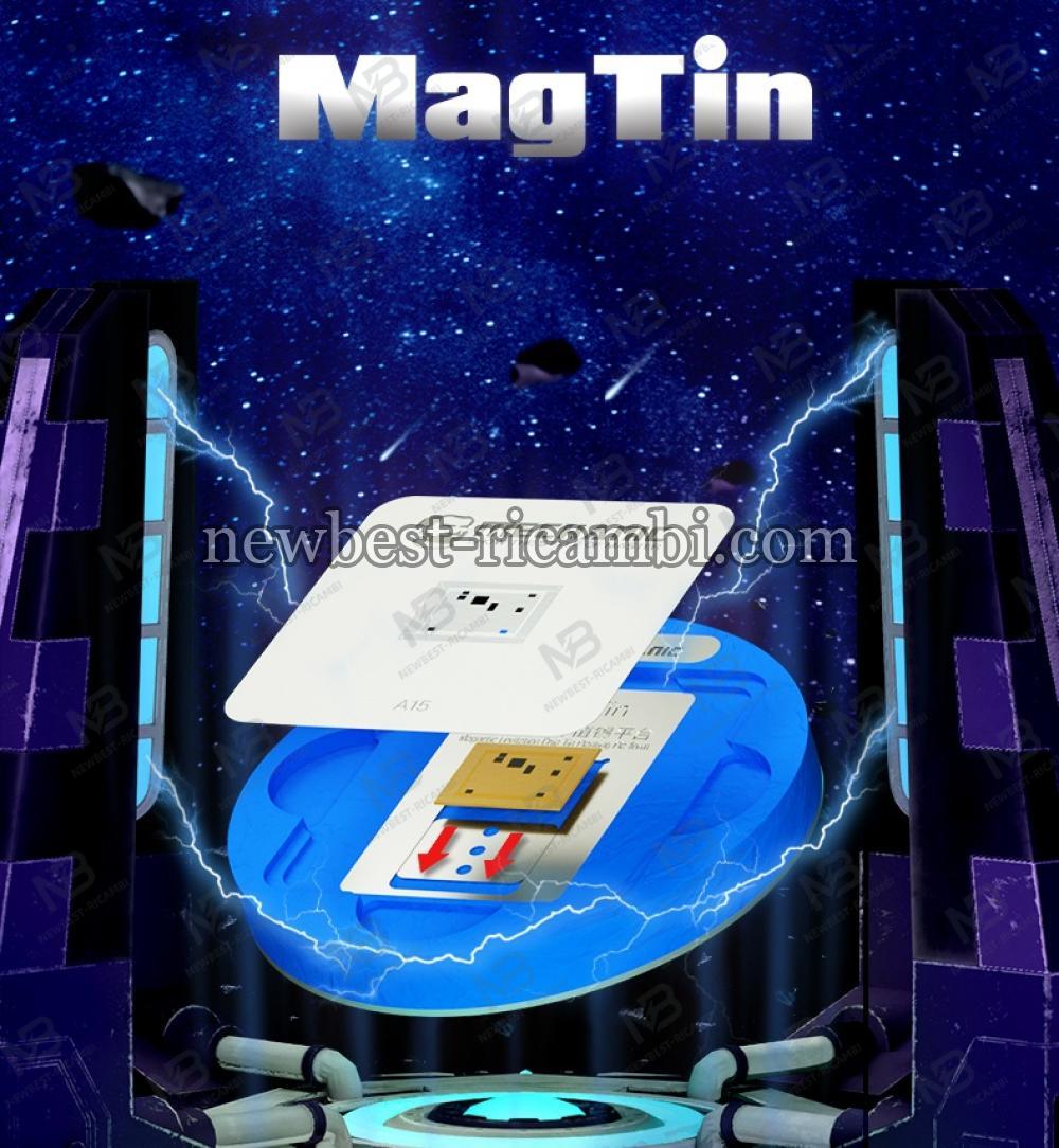 Monteur Mag Tin Magnetische Levitatie Chip Tin Planten Platform Cpu Harde Schijf Positie Staal Mesh Voor Iphone Huawei Q