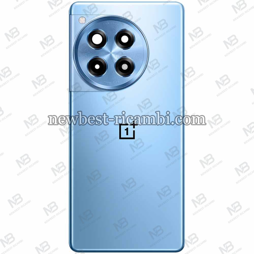 One Plus 12R Back Cover + Camera Glass Blue