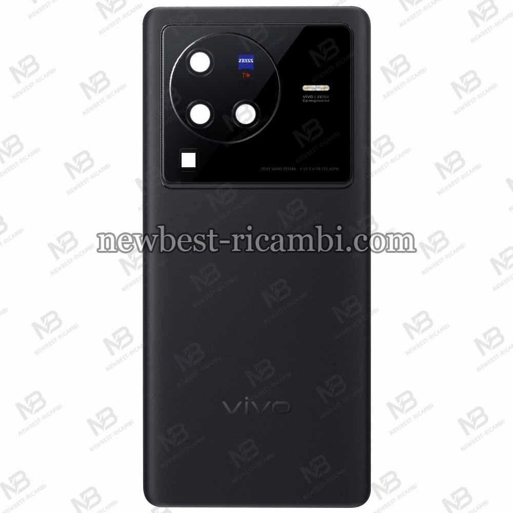 Vivo X80 Pro Back Cover + Camera Glass Black