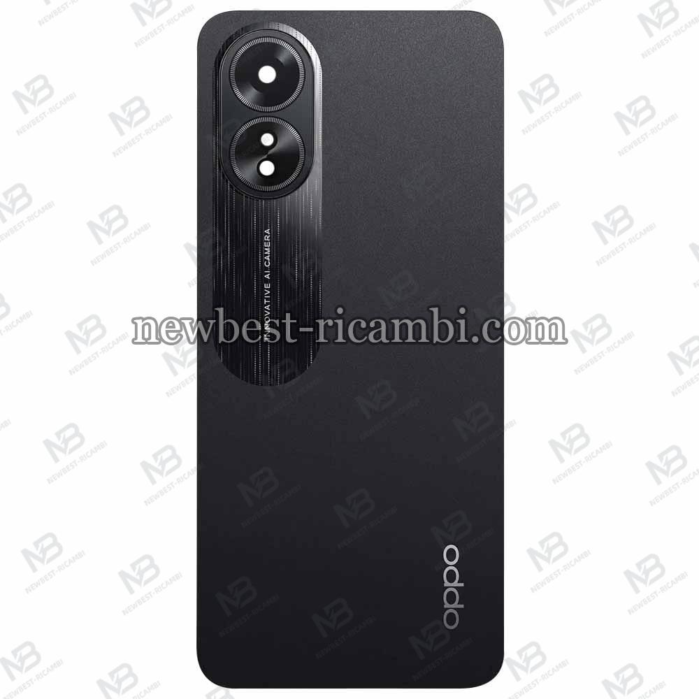 Oppo A18 (CPH2591) Back Cover + Camera Glass Black