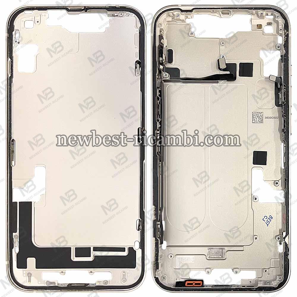 iPhone 14 Middle Frame + Side Key Dissembled White Grade A Original