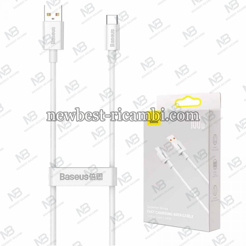 Baseus USB-A to USB-C Cable Superior Series 100W 5A 2m White CAYS001402