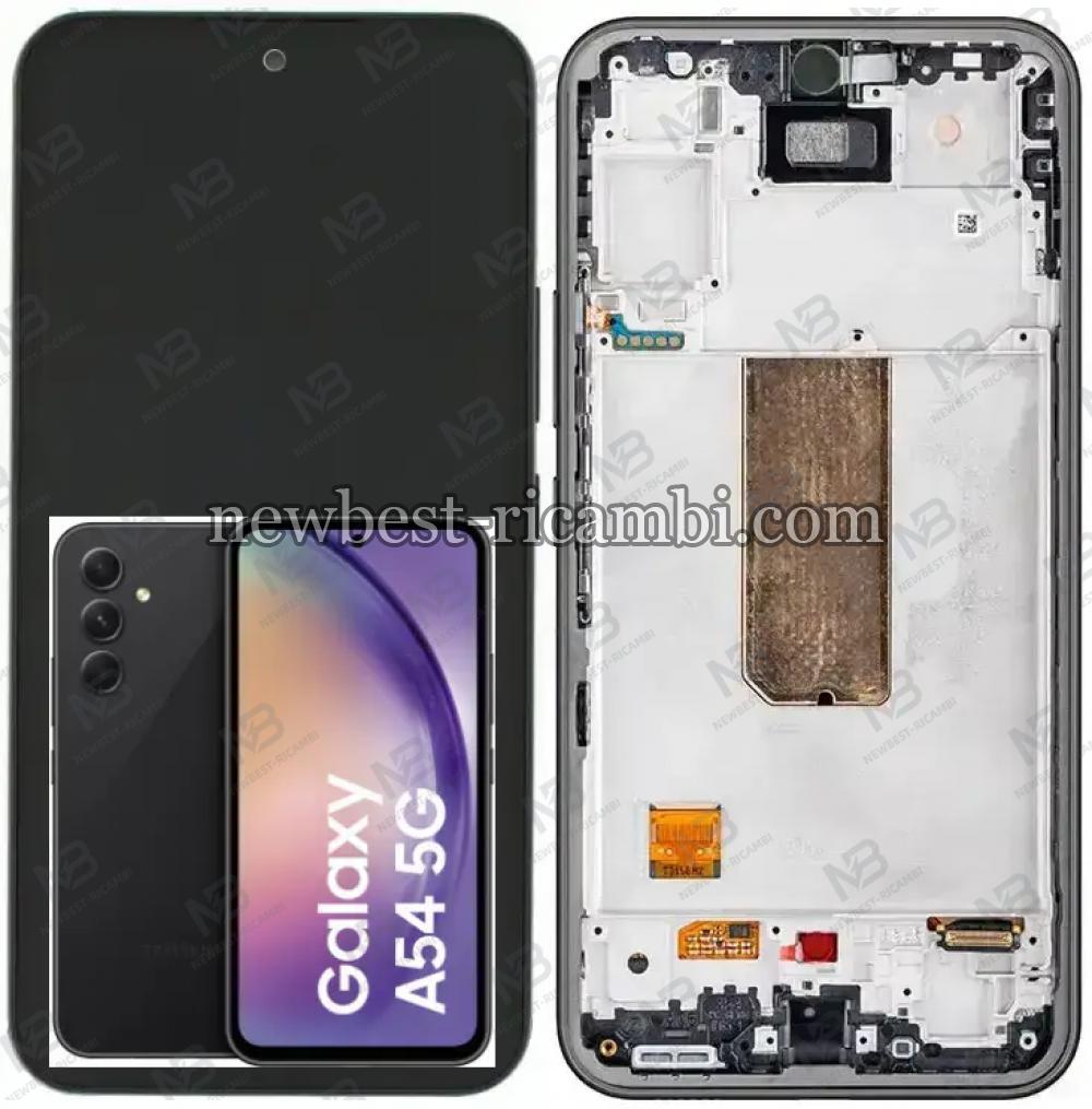 Samsung Galaxy A54 5G A546 Touch+Lcd+Frame Black OLED OEM