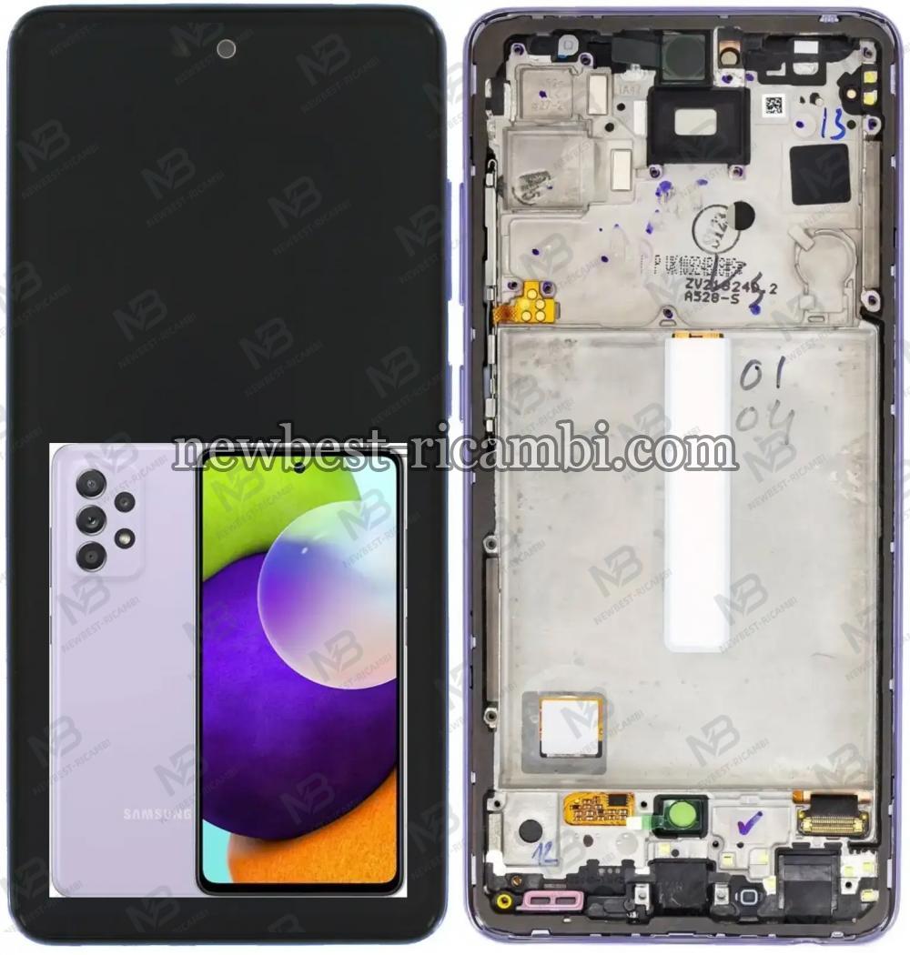 Samsung Galaxy A525/ A526/ A528 Touch+Lcd+Frame Violet OLED OEM