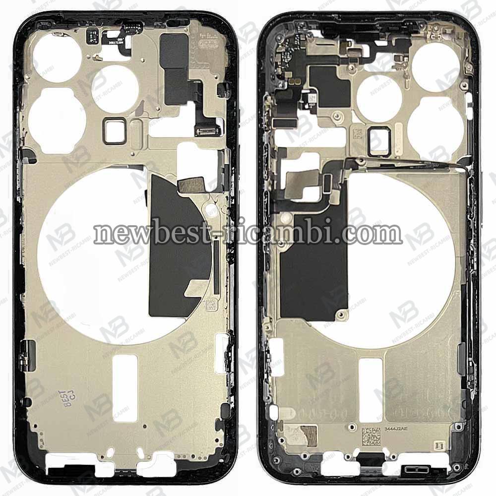 iPhone 15 Pro Middle Frame + Side Key Dissembled Black Grade A Original