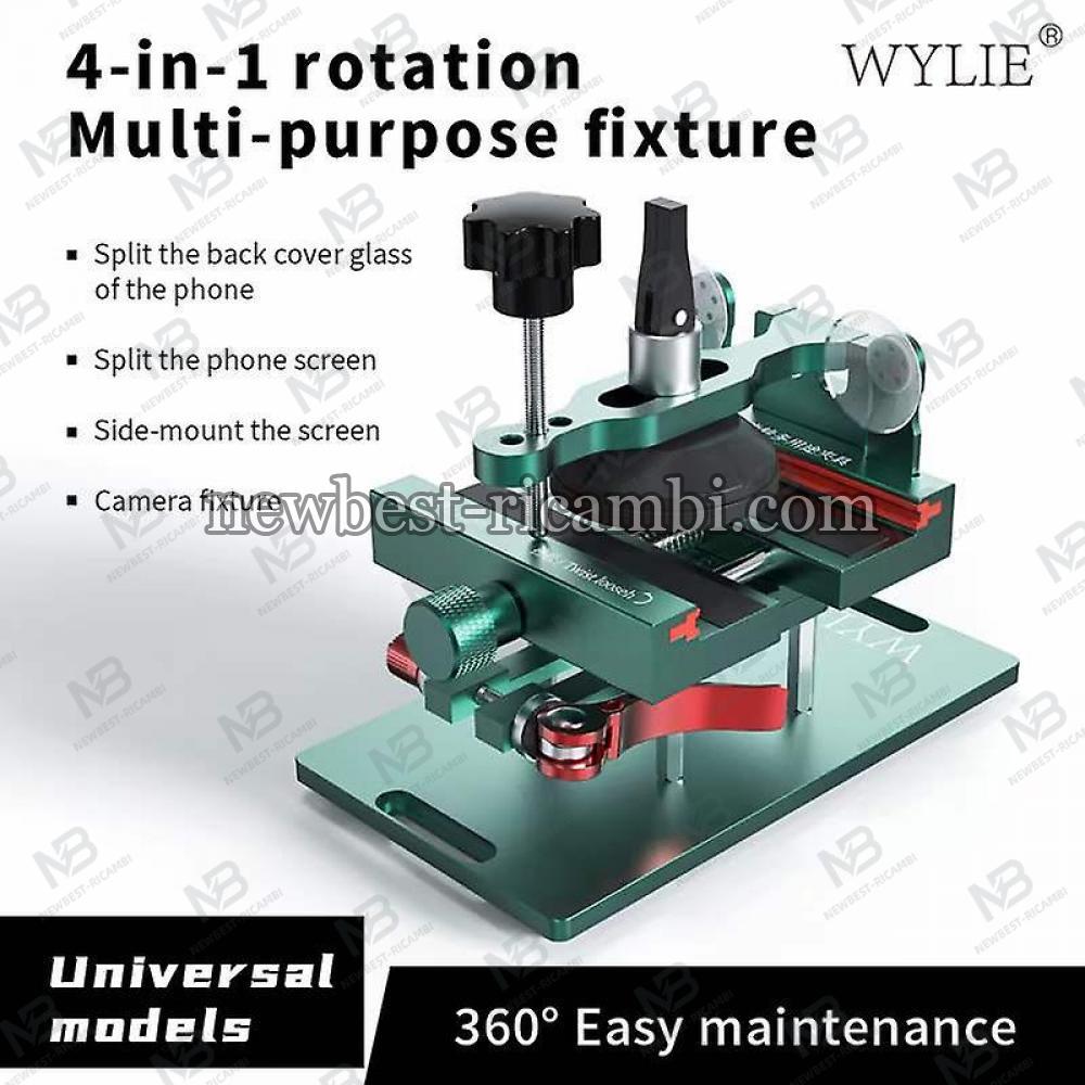 Wylie 4 In 1 Rotation Multi-purpose Fixture Mobile Phone Heating Free Screen Removal Separate Clamp Back Cover Diassembl