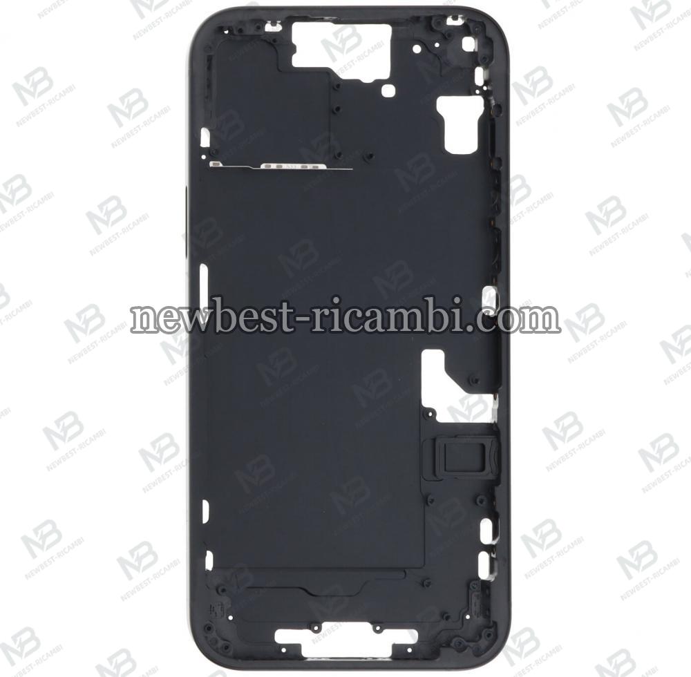 iPhone 15 Plus Middle Frame + Side Key Black