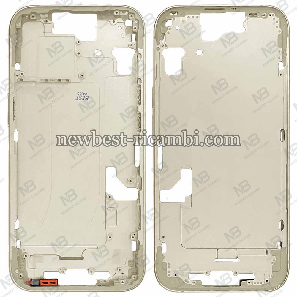 iPhone 15 Middle Frame + Side Key Yellow