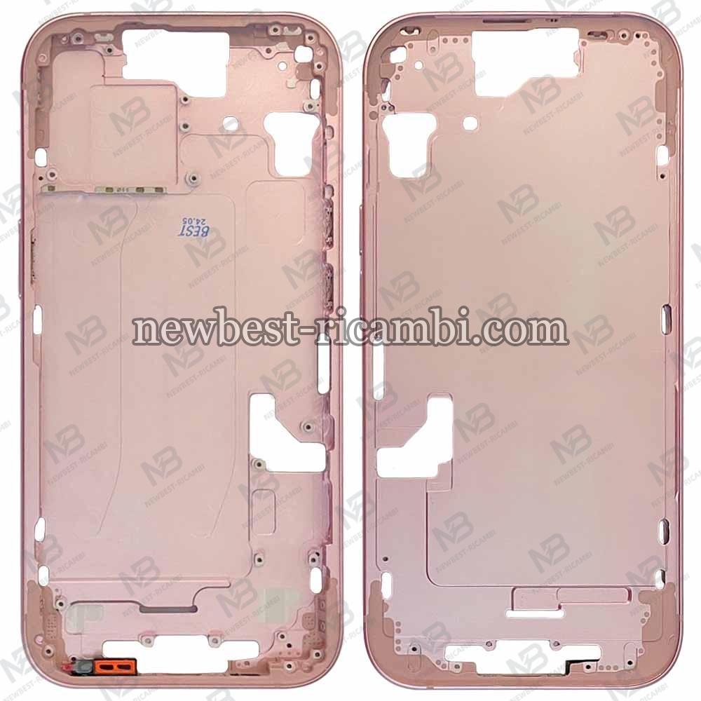 iPhone 15 Middle Frame + Side Key Pink