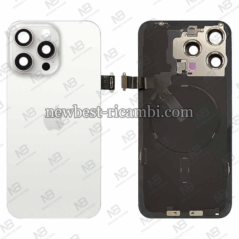 iPhone 15 Pro Max Back Cover Glass White Dissembled Grade A Original