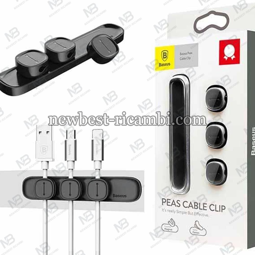 Peas Cable Clip Baseus Black ACWDJ-01 In Blister