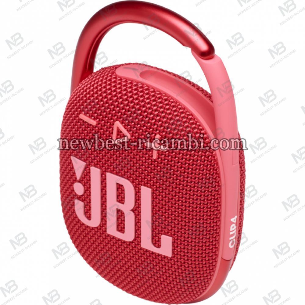 Bluetooth Speaker JBL Clip 4 5W Pro Sound Waterproof Red JBLCLIP4RED In Blister