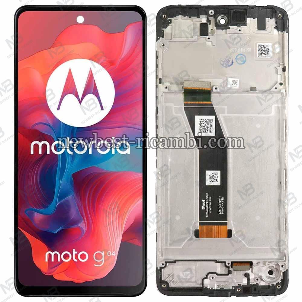 Motorola Moto G04 XT2421-3 Touch + Lcd + Frame Black