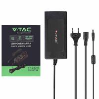 V-TAC VT-23061 Power Adapter 60W 5.0A 12V IP44 Plug & Play with Jack Black in Blister