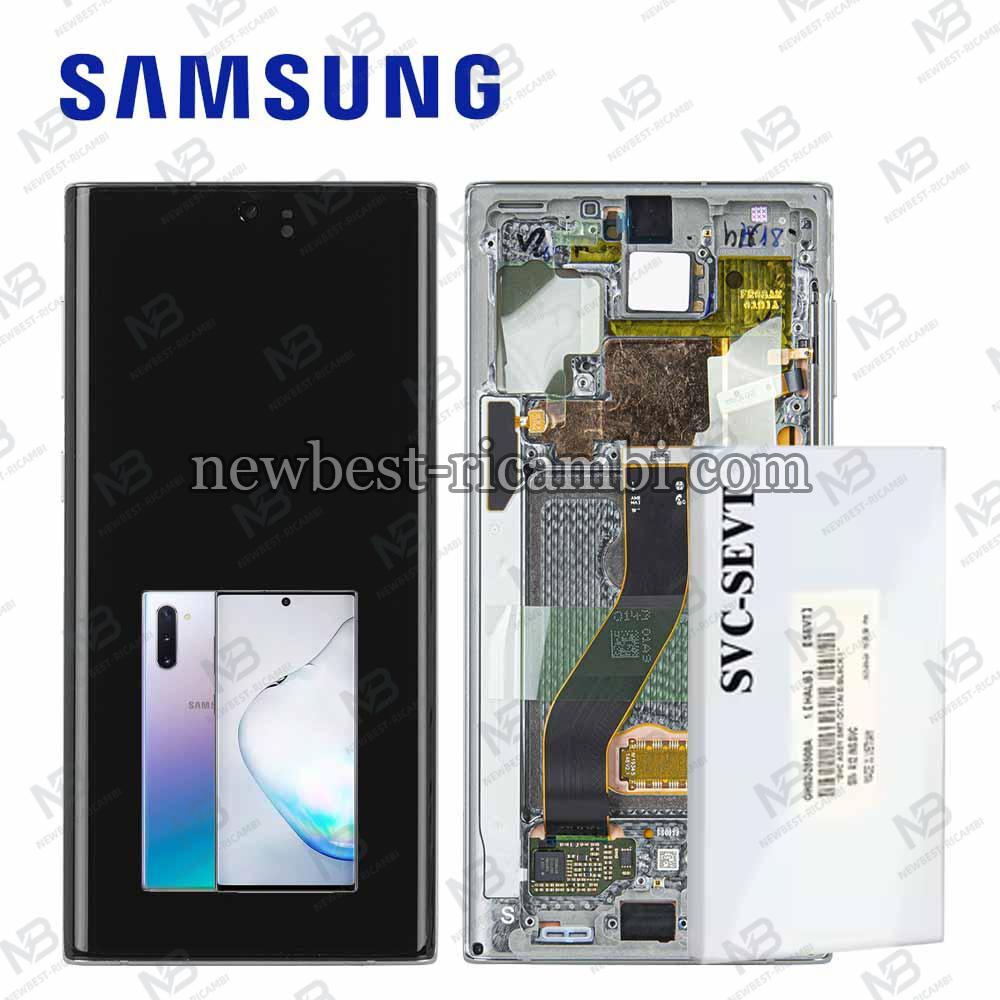 Samsung Galaxy Note 10 N970 Touch+Lcd+Frame Silver Service Pack