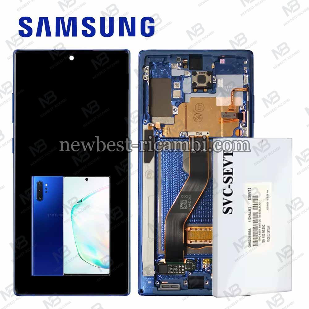 ​Samsung Galaxy Note 10 Plus N975 / N976 Touch + Lcd + Frame Aurora Blue Service Pack