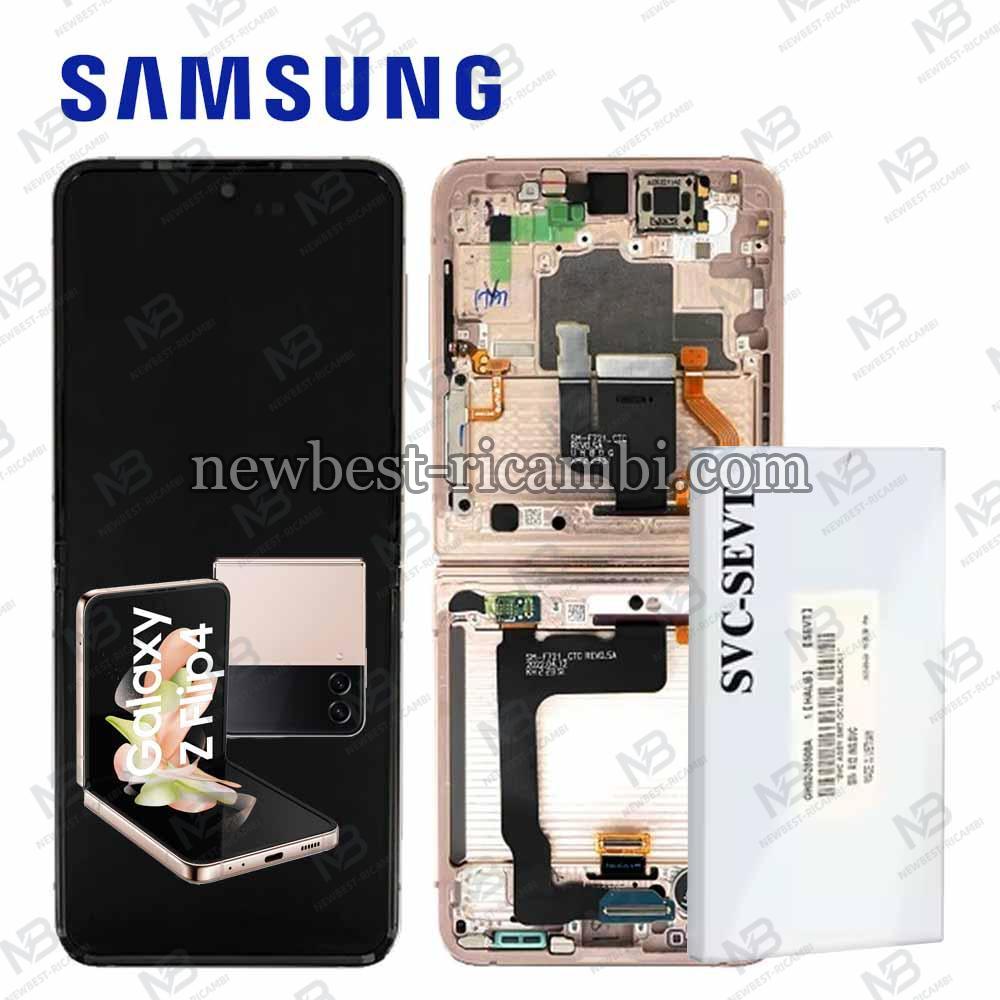 Samsung Galaxy Z Flip 4 F721 Touch + Lcd + Frame Pinkgold Service Pack