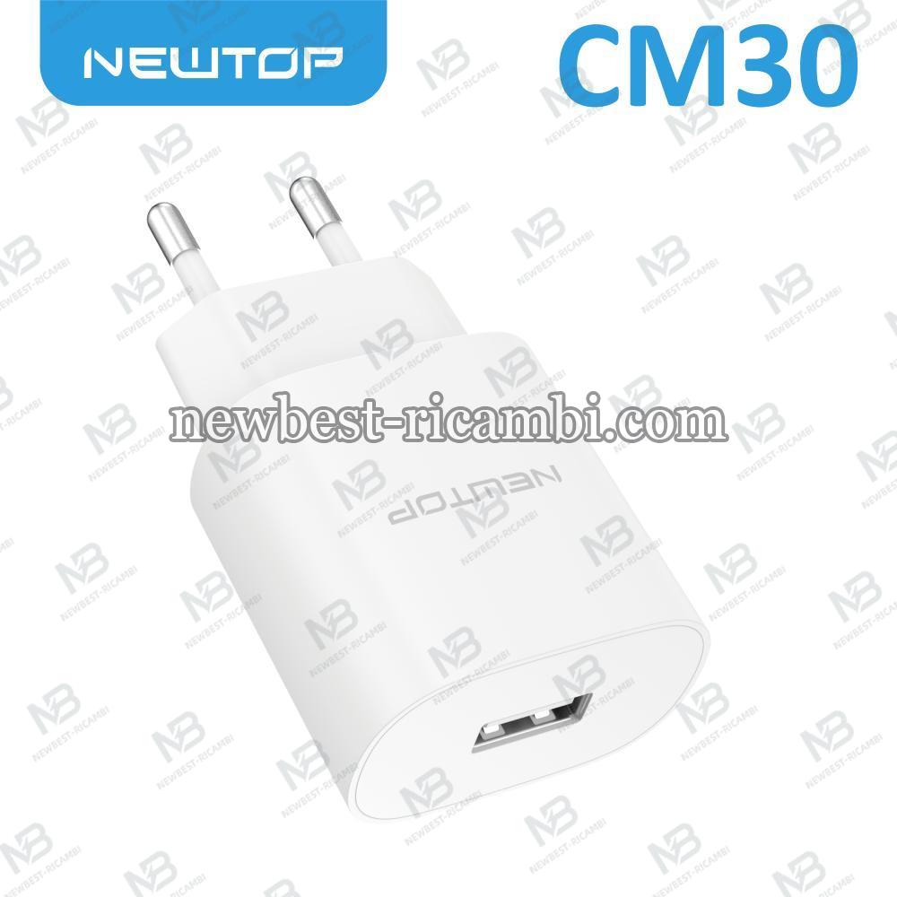 NEWTOP CM30 BASIC CARICATORE DA MURO 1 USB 2.1A