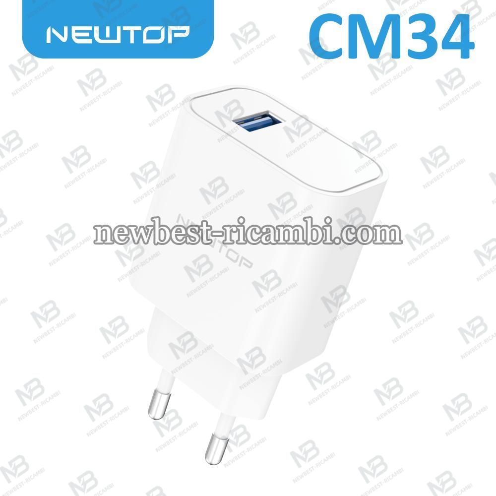 NEWTOP CM34 CARICATORE DA MURO 1 USB 2.1A