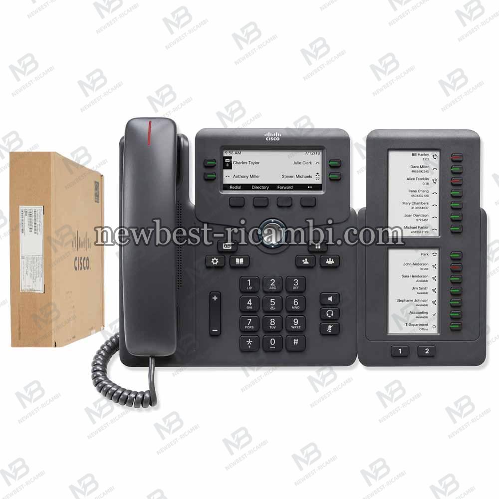 Cisco 6851 IP Phone with Multiplatform Firmware CP-6851-3PW-CE-K9 Black in Blister