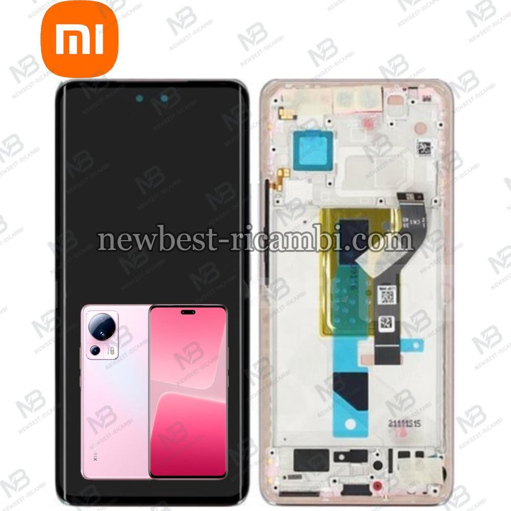 Xiaomi 13 Lite 5G Touch + Lcd + Frame Pink Service Pack