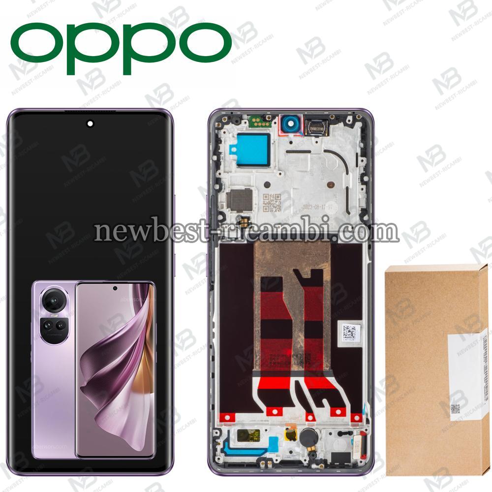 Oppo Reno 10 Pro 5G (CPH2525) Touch + Lcd + Frame Purple Service Pack