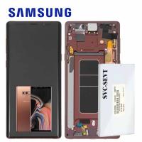 Samsung Galaxy Note 9 N960f Touch + Lcd + Frame Gold / Brown Service Pack