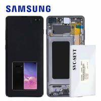 Samsung Galaxy S10 Plus G975f Touch + Lcd + Frame Black Service Pack