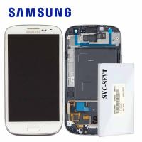 Samsung Galaxy S3 i9300 Touch + Lcd + Frame White Service Pack
