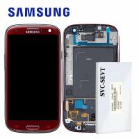 Samsung Galaxy S3 i9300 Touch + Lcd + Frame Red Service Pack