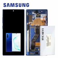 ​Samsung Galaxy Note 10 Plus N975 Touch + Lcd + Frame Aurora Blue Service Pack