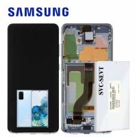 Samsung Galaxy S20 Plus G985 G986 Touch+Lcd+Frame Nuvola Blue Service Pack