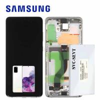 Samsung Galaxy S20 Plus G985 G986 Touch + Lcd + Frame White Service Pack