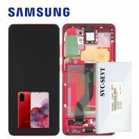 Samsung Galaxy S20 Plus G985 G986 Touch + Lcd + Frame Red Service Pack