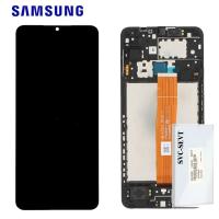 Samsung galaxy A12  A127 Touch+Lcd+Frame Black Service Pack