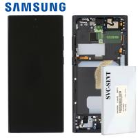 Samsung Galaxy S22 Ultra S908B Touch+Lcd+Frame Phantom Black Service Pack