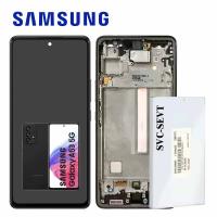 Samsung Galaxy A536 A53 5G Touch+Lcd+Frame Black Service Pack