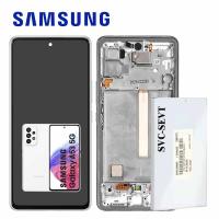 Samsung Galaxy A536 A53 5G Touch+Lcd+Frame White Service Pack