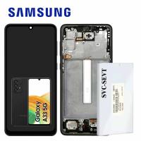 Samsung Galaxy A336 A33 5G Touch+Lcd+Frame Black Service Pack
