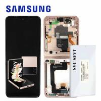 Samsung Galaxy Z Flip 4 F721 Touch + Lcd + Frame Pinkgold Service Pack