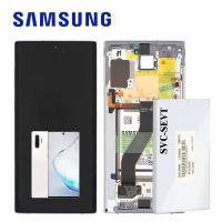 Samsung Galaxy Note 10 N970 Touch+Lcd+Frame+Battery White Service Pack