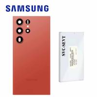 Samsung Galaxy S23 Ultra S918 Back Cover+Camera Glass Red Service Pack