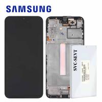 Samsung Galaxy A25 5G A256 Touch + Lcd + Frame Black Service Pack
