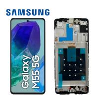 Samsung Galaxy M55 5G M556 Touch + Lcd + Frame Black Service Pack
