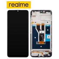 Realme C21 RMX3201 Touch+Lcd+Frame Black Service Pack