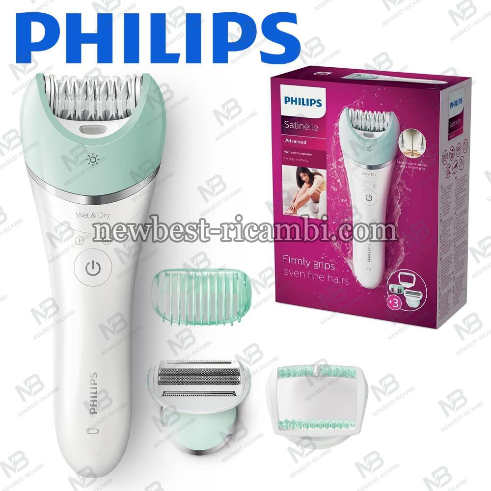 Philips Satinelle Advanced Epilator Wet and Dry With 3 Accessories Model BRE620/00 In Blister