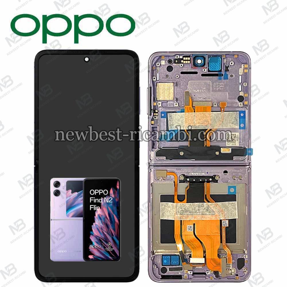 Oppo Find N2 Flip 5G (CPH2437) Touch + Lcd + Frame Purple Service Pack