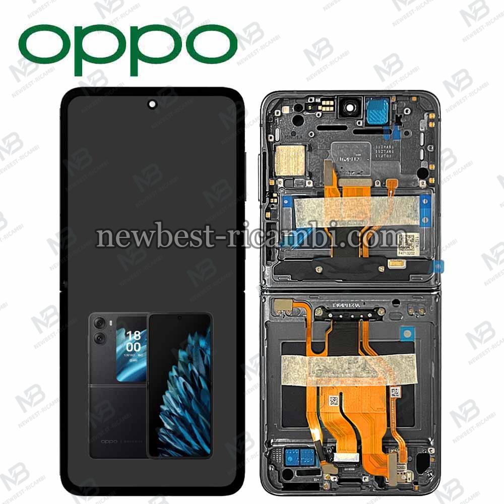 Oppo Find N2 Flip 5G (CPH2437) Touch + Lcd + Frame Black Service Pack