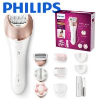 Philips Satinelle Prestige Wet and Dry Cordless Epilator for Face and Body with 9 Attachments - BRE651/00 In Blister